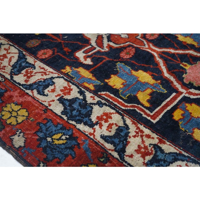 Traditional Late 19th Century Antique Garouss Bidjar Rug 5'9'' X 8'7'' For Sale - Image 3 of 8