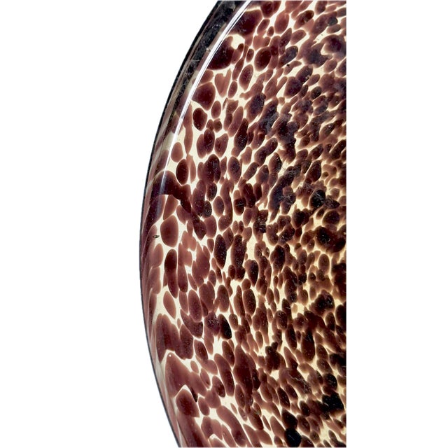 Murano Vintage Tortoise Shell Style Murano Glass Dish For Sale - Image 4 of 4