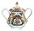 Japanese Imari Sugar Bowl and Cover by Hichozan Fukagawa for Arita For Sale