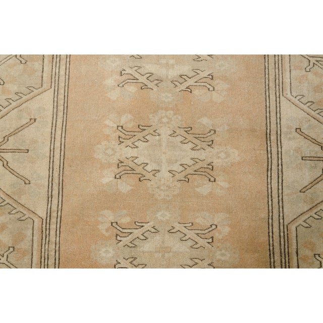 Organic Texture Vintage Turkish Rug, Soft Beige Anatolian Carpet For Sale - Image 10 of 10