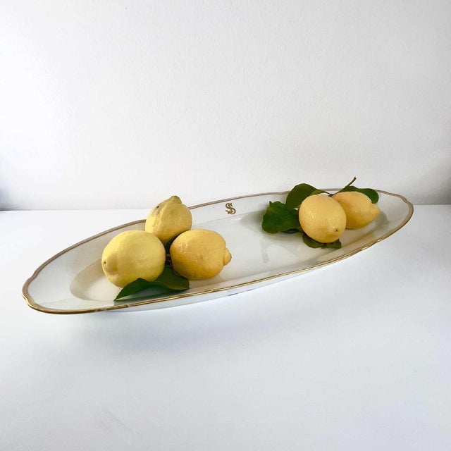 Antique Porcelain Serving Plate For Sale - Image 9 of 9