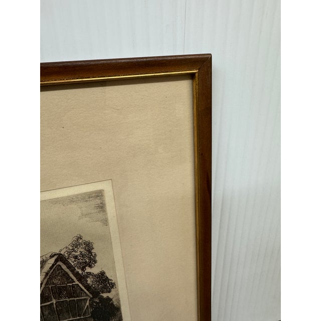 Cecil Forbes for Dickens' Old Curiosity Shop Anne Hathaway's Cottage Etching, Signed For Sale - Image 11 of 13
