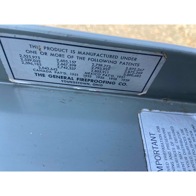 1950s Raymond Loewy Metal MCM for the General Fireproofing Company Tanker Desk Table For Sale - Image 13 of 18