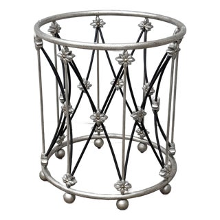 Hooker Furniture Sanctuary Pirouette Two-Tone Flower Metal Dining Table Base For Sale