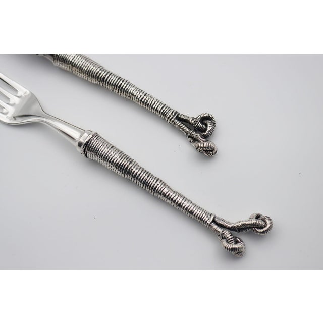 Gold Bronze Ocean Tableware by Richard Lauret, Set of 2 For Sale - Image 8 of 11