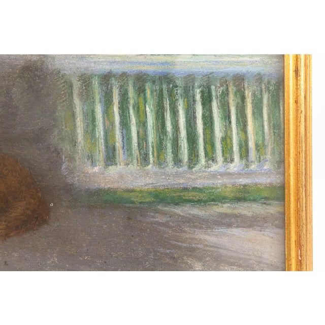 Paper Maud Alice Earl (1863–1943) - Untitled (Dog) Signed Pastel Illustration Framed For Sale - Image 7 of 7