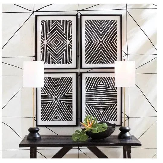 Kenneth Ludwig Chicago Kaiden Gold & Black Lamp For Sale - Image 4 of 5