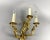 Vintage Rococo Style Gilt Bronze Wall Sconce with 3 Lights For Sale - Image 4 of 10