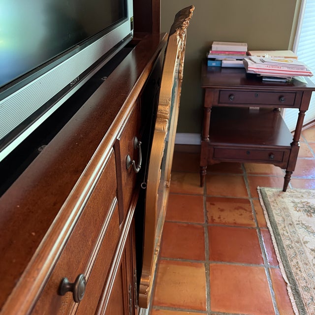 1980s Gold Trim Mirror With Shell Motif For Sale - Image 5 of 7