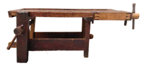 Antique Carpenters Workbench Kitchen Island