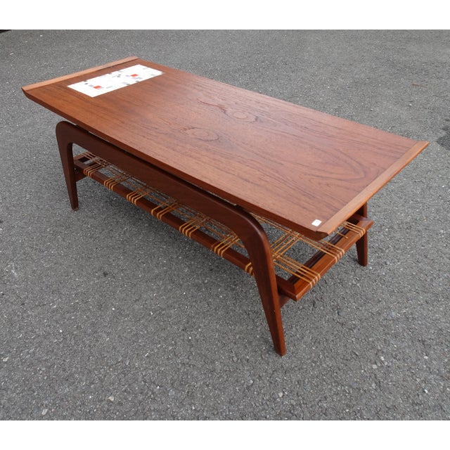 Mid-Century Modern Dutch Teak Coffee Table by Louis Van Teeffelen for Wébé, 1950s For Sale - Image 3 of 14