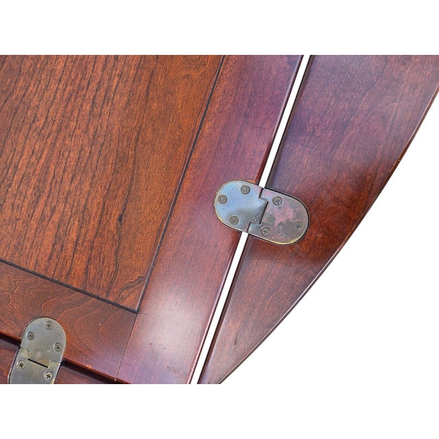 1980s Pennsylvania House Butlers Coffee Table Cherry Chippendale Tray Top Style For Sale - Image 18 of 18