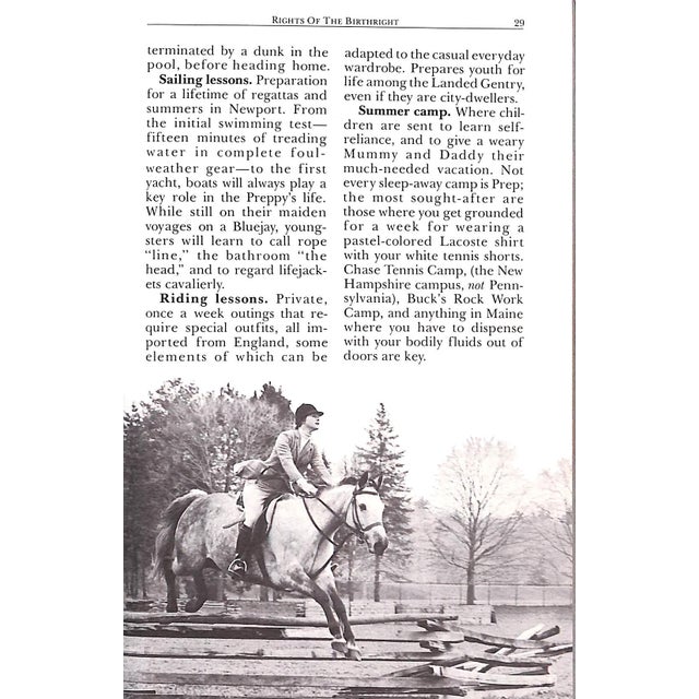 "The Official Preppy Handbook" 1980 Birnbach, Lisa (Inscribed) For Sale - Image 15 of 15