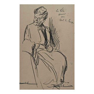 Pierre Georges Jeanniot, Figure, Drawing on Paper, Early 20th Century For Sale