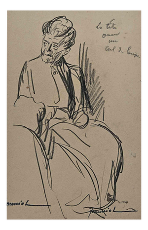 Pierre Georges Jeanniot, Figure, Drawing on Paper, Early 20th Century