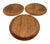 Mid 20th Century Teak Bentwood Appetizer Plates or Trinket Dishes, Set of 3 For Sale - Image 9 of 10