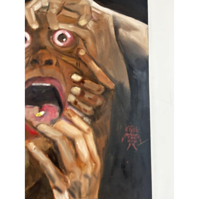 Contemporary Pull Me Out, Oil on Canvas, Seromo Okoro, 2024 For Sale - Image 3 of 4
