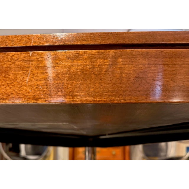 Brown Executive Partner Table by Florece Knoll, 1960s For Sale - Image 8 of 11