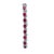 Contemporary Ruby Diamond 14k White Gold Tennis Bracelet For Sale - Image 3 of 5