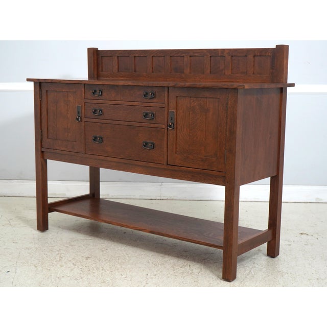Age: c2003 Details: #32 Finish High Quality Construction Dovetailed Drawer Construction Arts & Crafts Style Offered @...