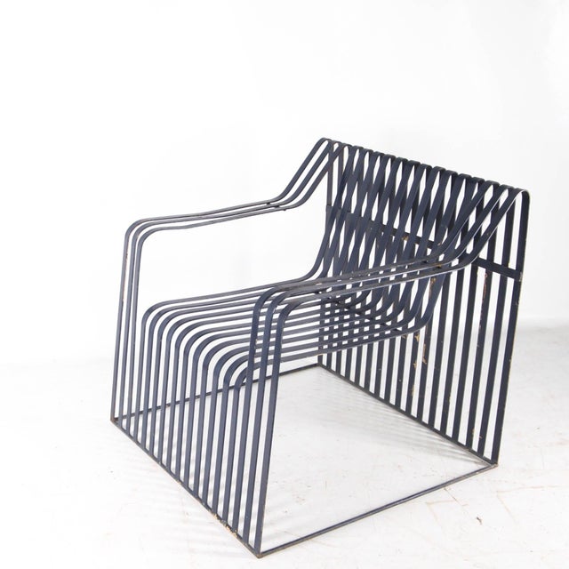 Vintage Metal Armchairs, 1970s, Set of 2 For Sale - Image 3 of 18