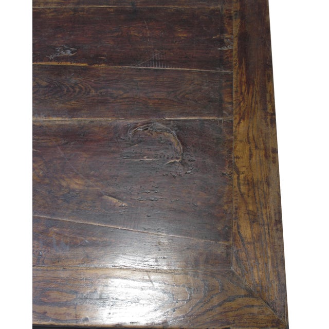 Wood Antique 40" Square Coffee Table For Sale - Image 7 of 7