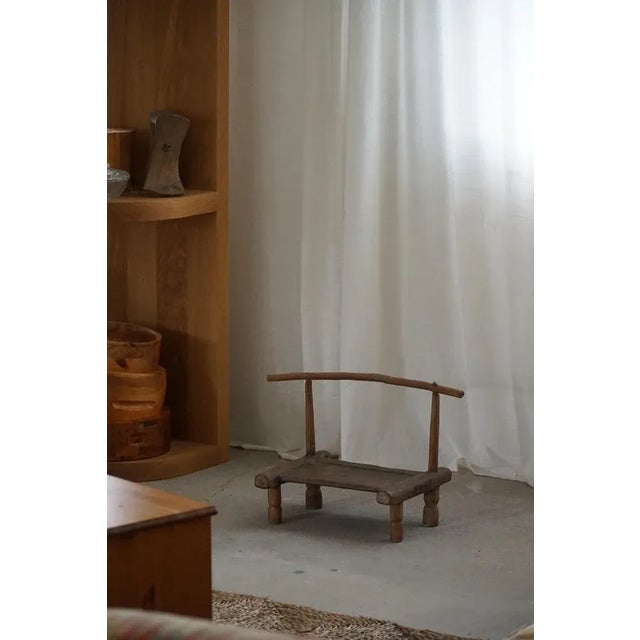 African Wabi Sabi Decorative Object Stool, 1920s For Sale - Image 4 of 11