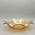 Mid-Century Modern Vintage Jeannette Glass Co. Iridescent Marigold Glass “Floragold or Louisa” Ruffled Bowl With Impressed Florals For Sale - Image 3 of 9