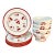 Vintage Art Deco Boho Chic Cherries Jubilee Luncheon Plates & Bowls - Set of 8 For Sale