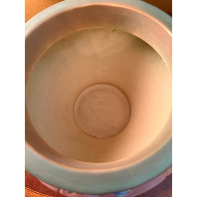 Roseville Pottery Futura Jardiniere Planter 616-7 Art Deco Unmarked Ca. 1928 For Sale - Image 14 of 18