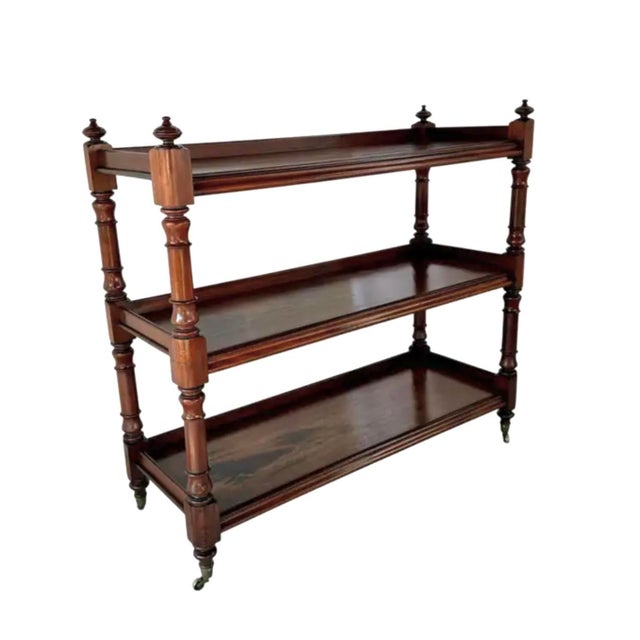 English Regency Mahogany Three Tier Etagere Trolley. During the Regency period, these trolleys were used in dining rooms...