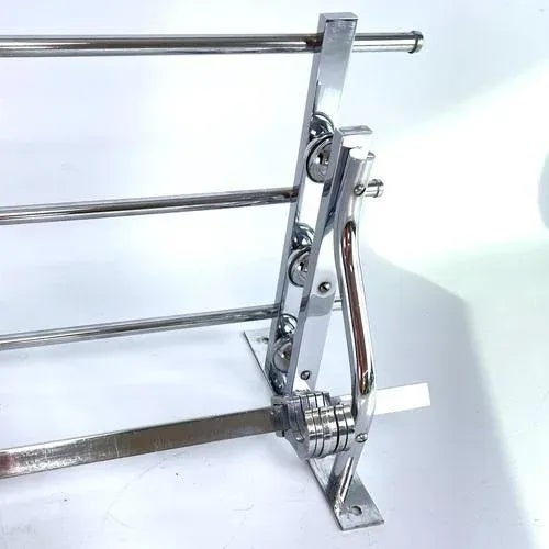 Silver Art Deco Coat Rack in Chrome, 1930s For Sale - Image 8 of 10