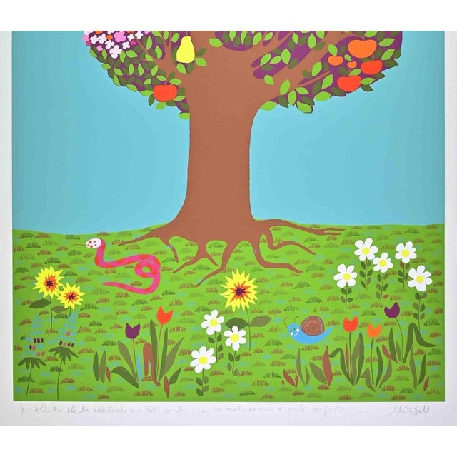 Screen print on paper. Artist proof hand signed and dedicated. Excellent condition. This piece is attributed to the...