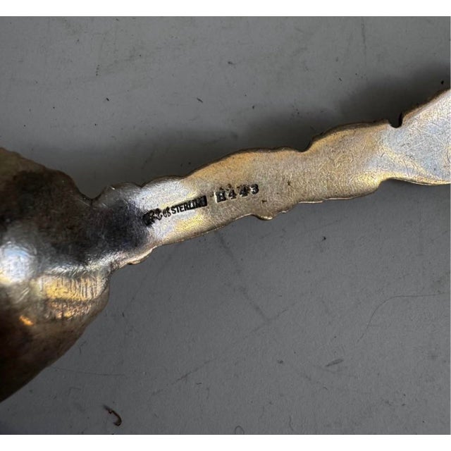 Rustic European Gorham Versailles Sterling Silver Dessert/Oval Soup Spoon ~ No Monogram For Sale - Image 3 of 10