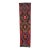 1970s Vintage Handmade Wool Cotton Red Runner Rug For Sale