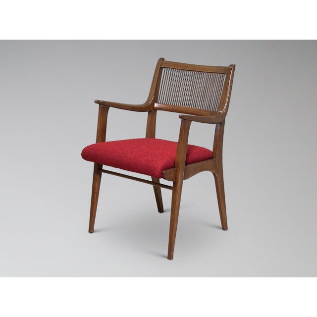 Restored Vintage Drexel Profile Spindle Back Dining Chairs Set of 6 For Sale In Milwaukee - Image 6 of 18