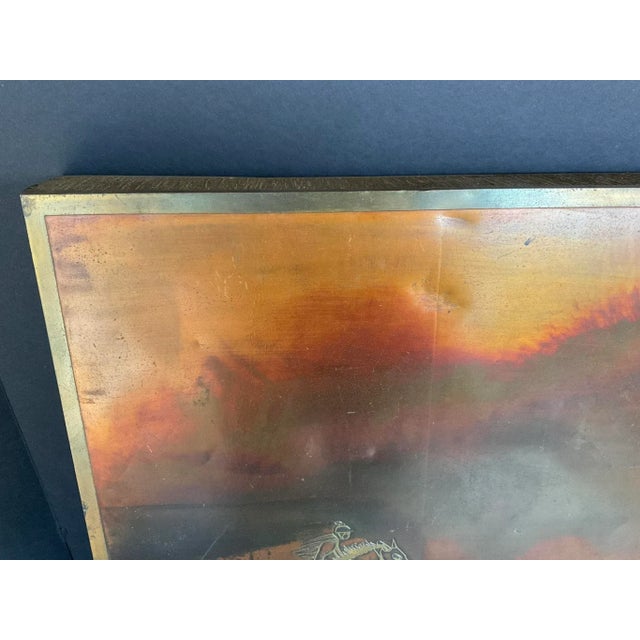 Mid-Century Modern Mid Century Modern Bijan Brass Wall Plaque For Sale - Image 3 of 12