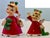 Traditional 1956 Napco 3BX2381 Ceramic Angel "Noel" Red/ White/Green Christmas 4 Piece Bell Set For Sale - Image 3 of 12