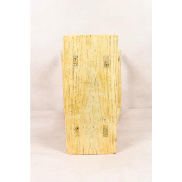 Rustic Vintage Rustic Stool in Elm For Sale - Image 3 of 5