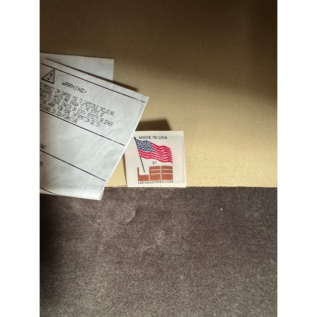 Lee Industries 101" Sofa in Performance Velvet For Sale - Image 12 of 12