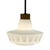 Vintage Pendant Light in Frosted White Glass, 1950s For Sale - Image 4 of 8