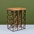 Arthur Umanoff wine rack, c.1950s, USA. The rack features a wrought iron frame with leather strapping to store up to...
