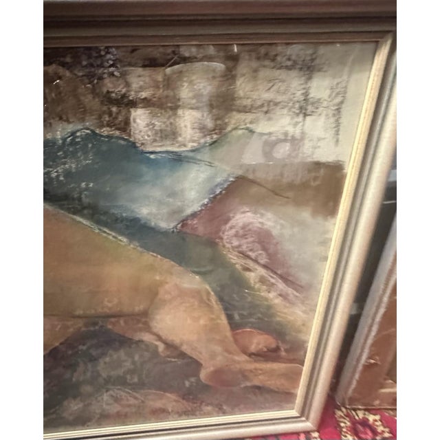 Ludwig Plaueln, Nude, 1947, Nude, Figurative Composition, Oil Painting on Canvas, Framed For Sale - Image 12 of 13