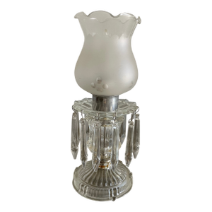 Vintage Table Lamp With 'Icicles'