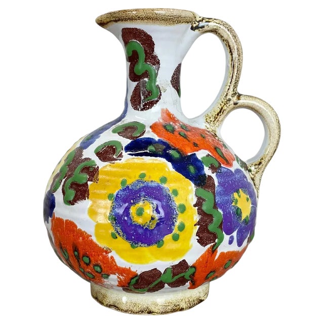 Vintage German Ceramic Studio Pottery Vase from Marei Ceramics, 1970s For Sale