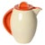 Orange & Ivory Coffee Carafe by Rometti Umbertide, Italy, 1940s For Sale - Image 16 of 16