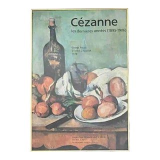 1978 Grand Palais Paul Cezanne Still Life With Onions and Bottle Exhibition Poster, Framed For Sale