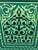 2020s Hand Painted Mediterranean Medicine Cabinet / Wall Shelf / Green Zouak For Sale - Image 5 of 7