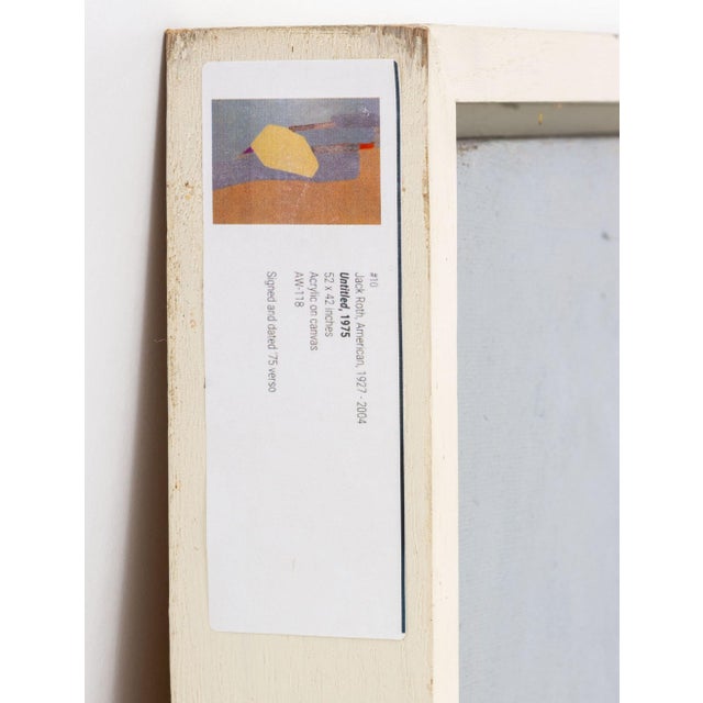Jack Roth Untitled Acrylic on Canvas, 1975 For Sale In New York - Image 6 of 9