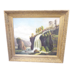 19th Century American Primitive Landscape Painting